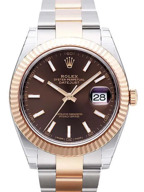 Rolex Datejust 41 Edelstahl Everose-Gold 126331 Choco