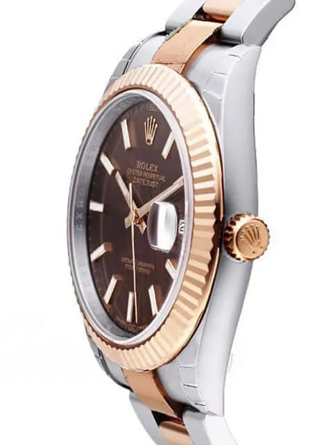 Rolex Datejust 41 Edelstahl Everose-Gold 126331 Choco