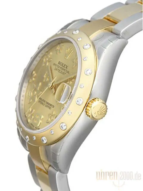 Rolex Datejust 31 Diamant Lünette 178343 Champagner Floral