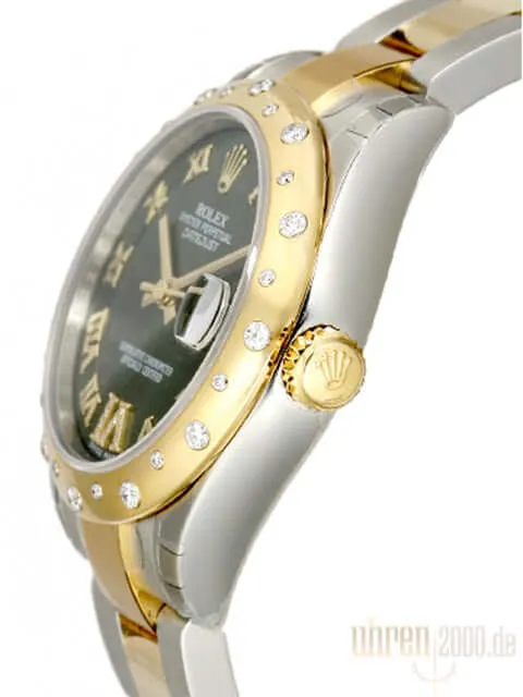 Rolex Datejust 31 Diamant Lünette 178343 Olive Grün R DIA