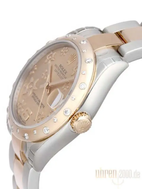 Rolex Datejust 31 Edelstahl Roségold 178341 Diamant Lünette Pink Floral