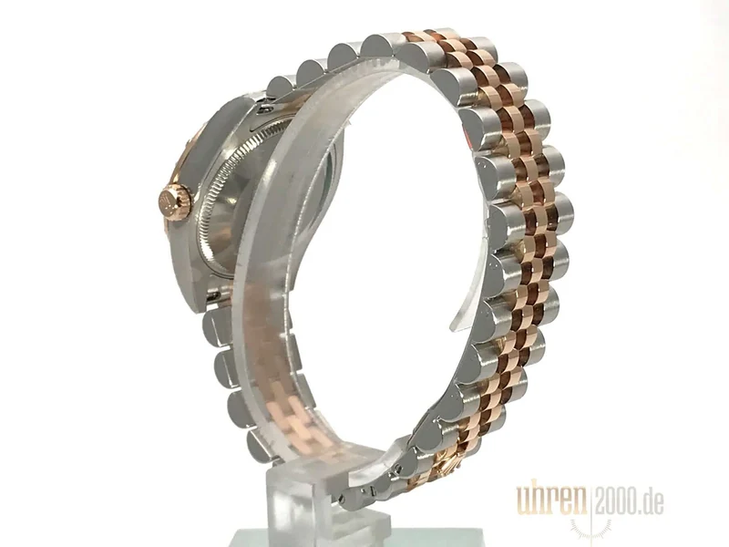 Rolex Datejust 31 Edelstahl Roségold Diamant Lünette 178341 Purple R DIA Jubile-Band
