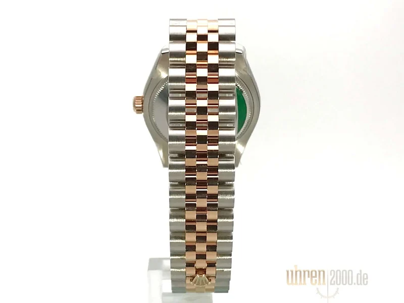 Rolex Datejust 31 Edelstahl Roségold Diamant Lünette 178341 Purple R DIA Jubile-Band