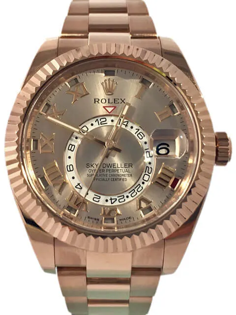 Rolex Sky-Dweller 326935 18 kt Roségold gebraucht aus 2014