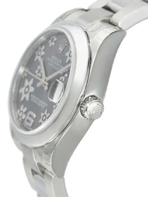 Rolex Oyster Datejust 31 178240 Floral Rhodium