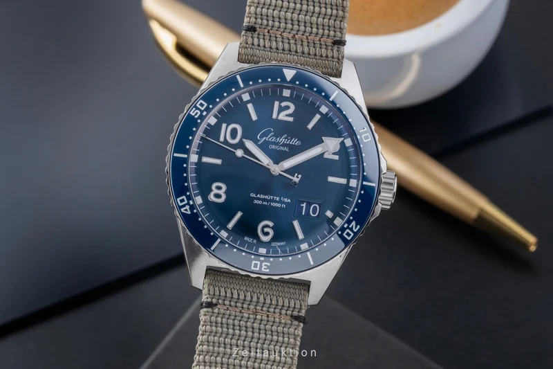 Glashütte SeaQ steel automatic men's watch 1-36-13-02-81-34 LP: 12700EUR [2506164]