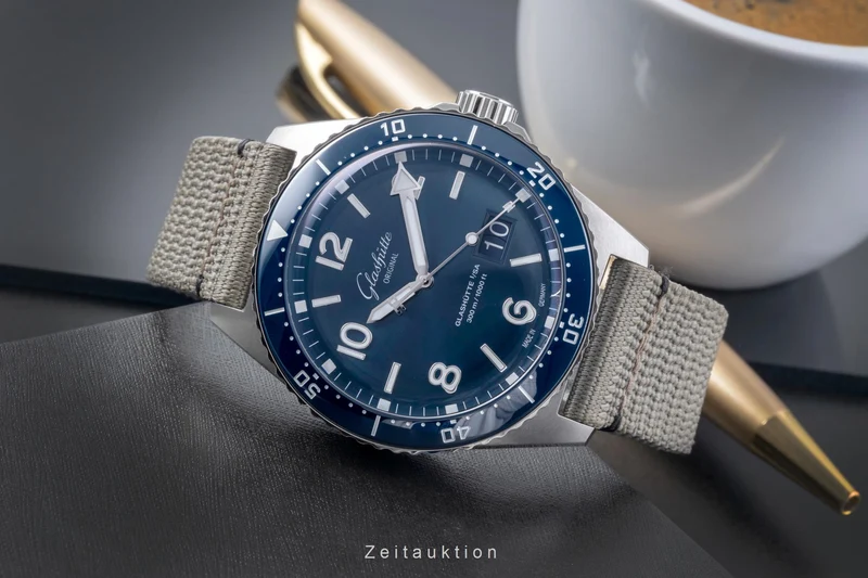 Glashütte SeaQ steel automatic men's watch 1-36-13-02-81-34 LP: 12700EUR [2506164]