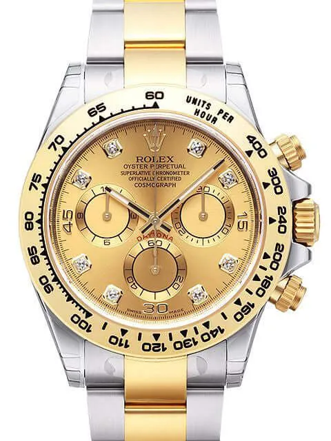 Rolex Daytona Edelstahl - Gelbgold 116503 Champagner DIA