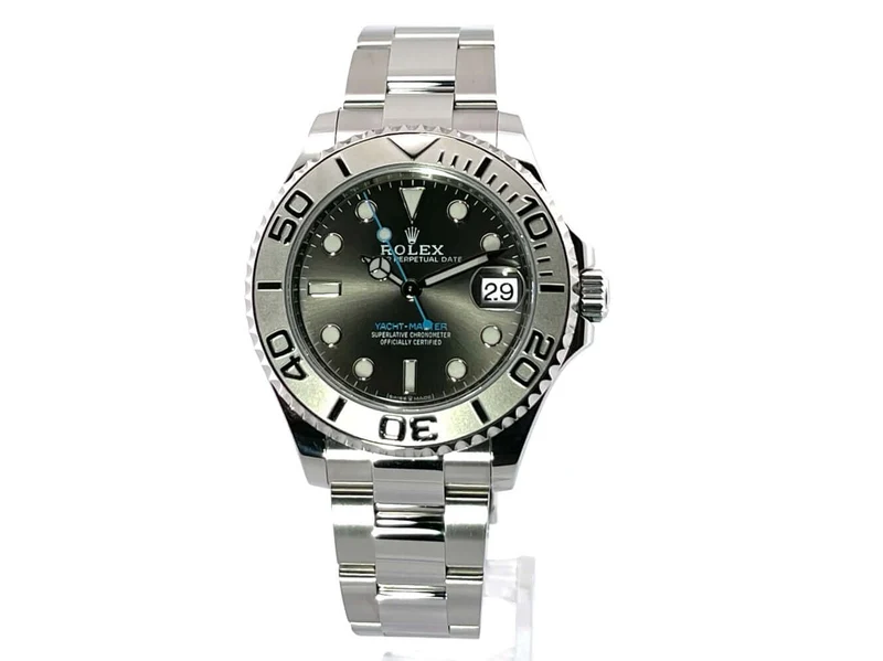 Rolex Yacht-Master Edelstahl Platin 37 Rhodium 268622