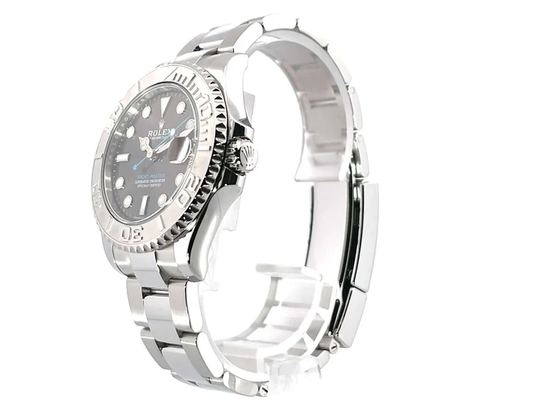 Rolex Yacht-Master Edelstahl Platin 37 Rhodium 268622