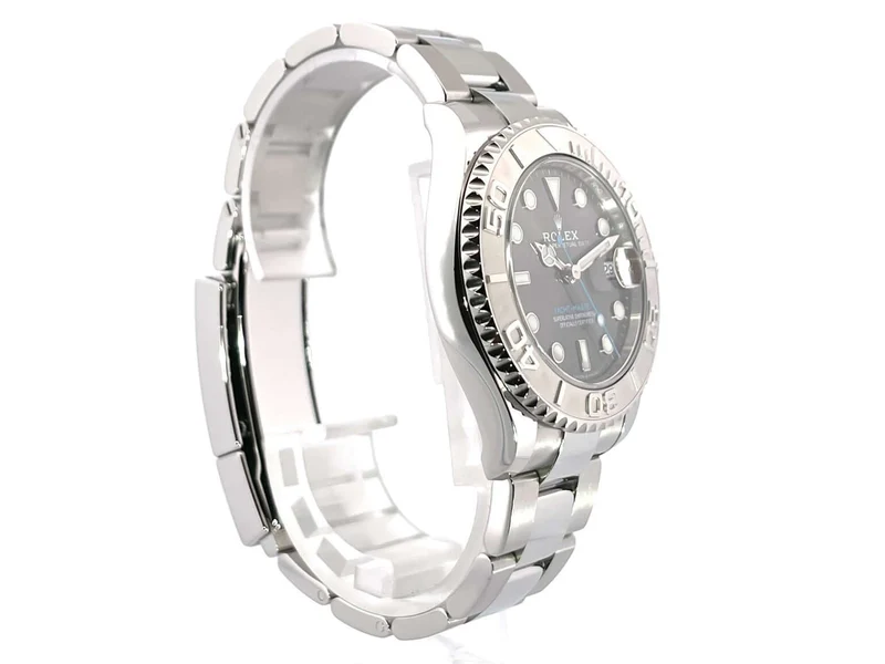 Rolex Yacht-Master Edelstahl Platin 37 Rhodium 268622