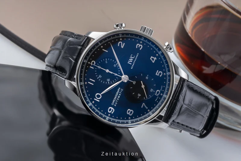 IWC Portugieser chronograph steel automatic men's watch IW371609 LP: 9100EUR [2505891]