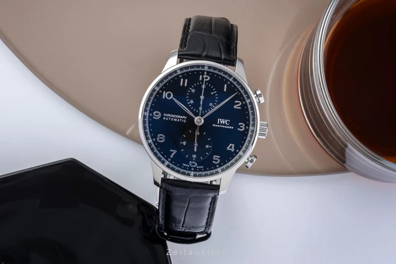 IWC Portugieser chronograph steel automatic men's watch IW371609 LP: 9100EUR [2505891]