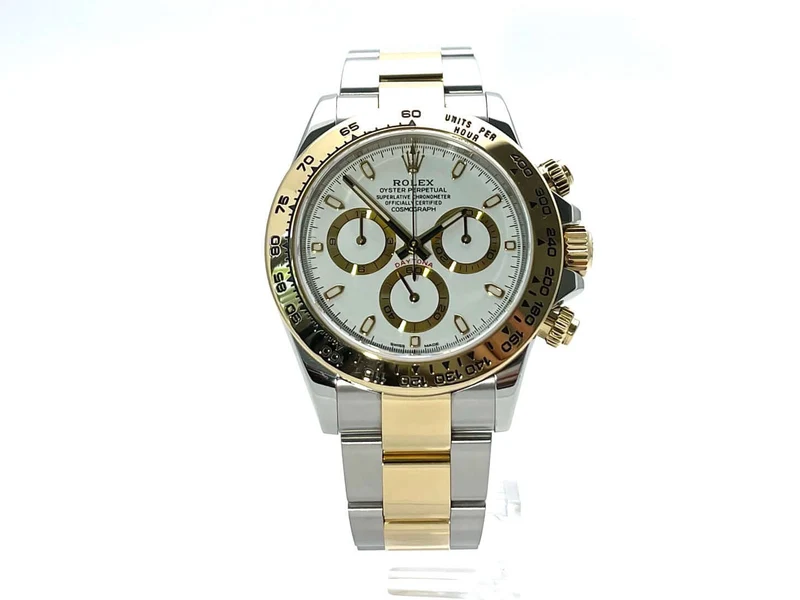 Rolex Daytona Edelstahl - Gelbgold 116503 Weiß