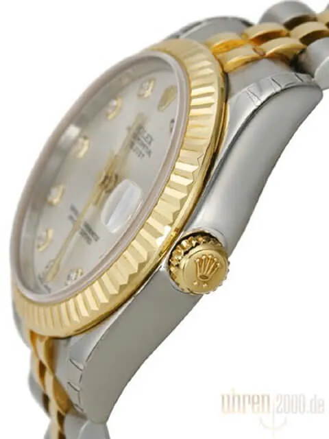 Rolex Datejust 31 Edelstahl Gelbgold 178273 Silber DIA Jubile-Band