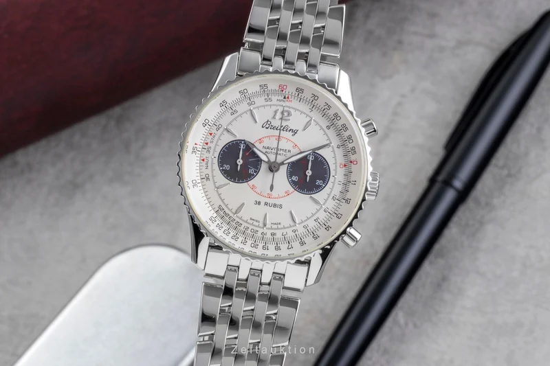 Breitling Navitimer chronograph steel automatic men's watch A47330 Limited [2505969]