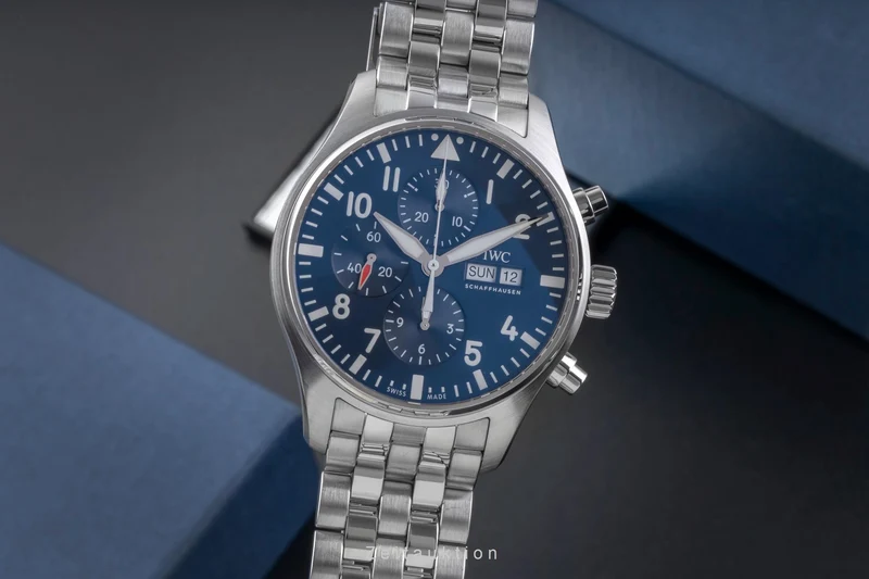 IWC Fliegerchronograph chronograph steel automatic men's watch IW377717 LP: 9500EUR [2505598]
