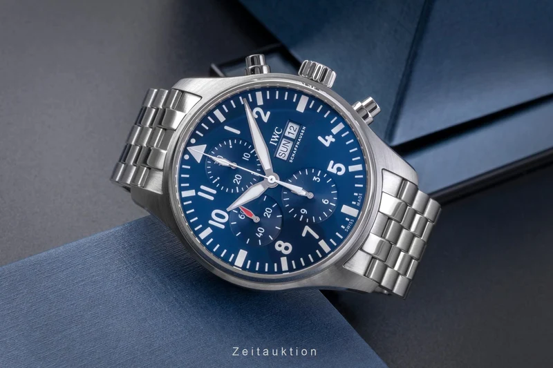 IWC Fliegerchronograph chronograph steel automatic men's watch IW377717 LP: 9500EUR [2505598]