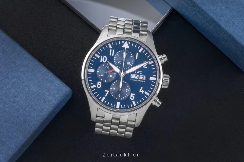 IWC Fliegerchronograph chronograph steel automatic men's watch IW377717 LP: 9500EUR [2505598]