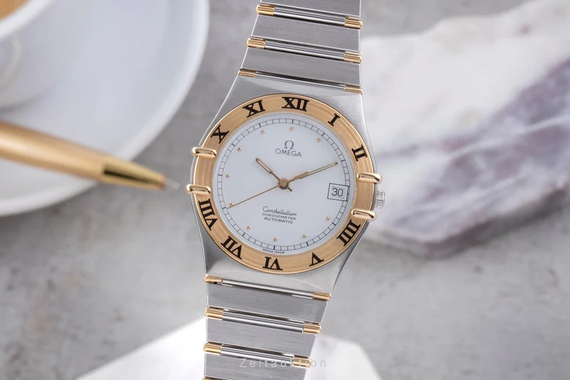 Omega Constellation steel / gold automatic men's watch 368.1075.2 [2503803]