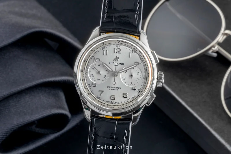 Breitling Premier chronograph steel manual winding men's watch AB0930 [2506100]