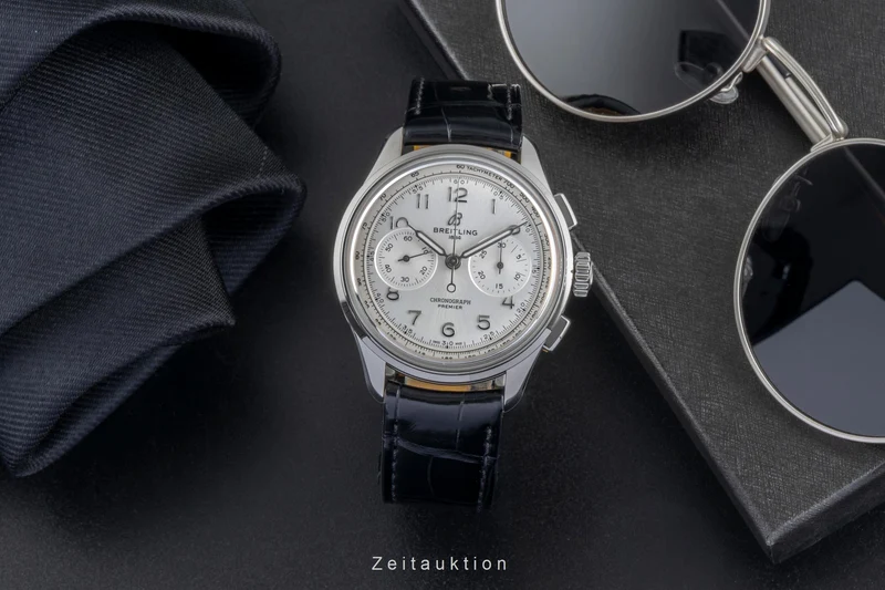 Breitling Premier chronograph steel manual winding men's watch AB0930 [2506100]