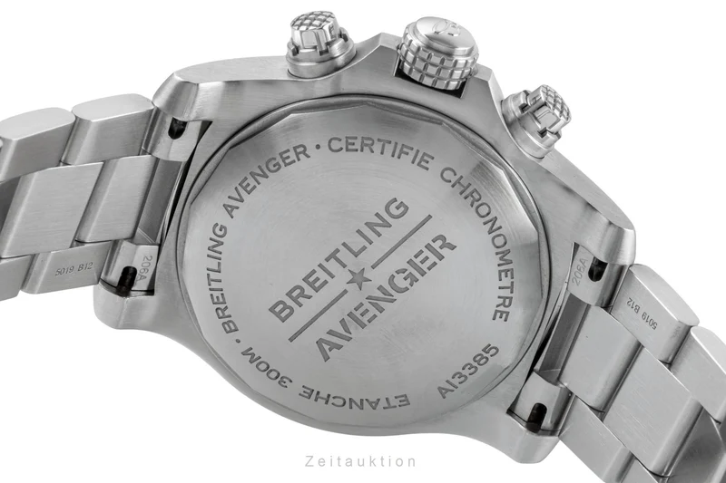 Breitling Avenger chronograph steel automatic men's watch A13385 LP: 7200EUR [2506217]