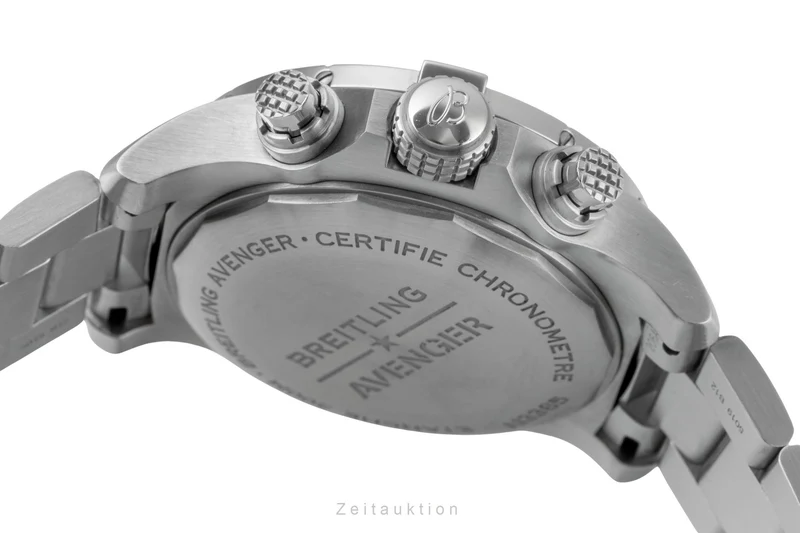 Breitling Avenger chronograph steel automatic men's watch A13385 LP: 7200EUR [2506217]