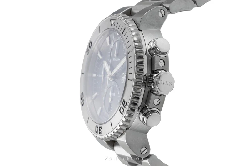 Oris Aquis Date chronograph titanium automatic men's watch 01 674 7655 7253-07 8 26 75PEB [2505373]