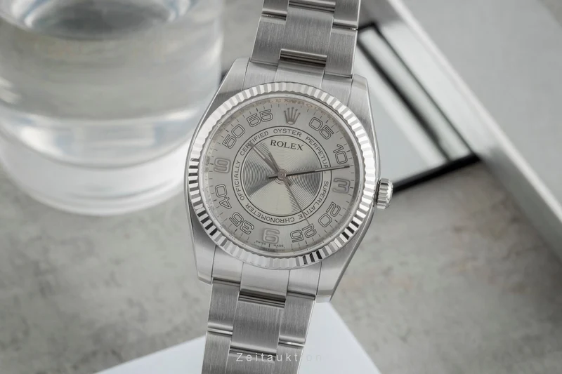Rolex Oyster Perpetual steel / white gold automatic men's watch 116034 [2506637]