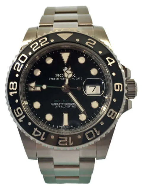 Rolex GMT-Master II Edelstahl 116710LN gebraucht aus 02-2012