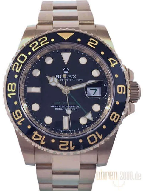 Rolex GMT-Master II 18 kt Gelbgold 116718LN aus 2011