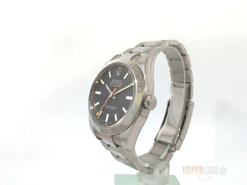 Rolex Milgauss 116400 aus 2007 schwarzes Zifferblatt