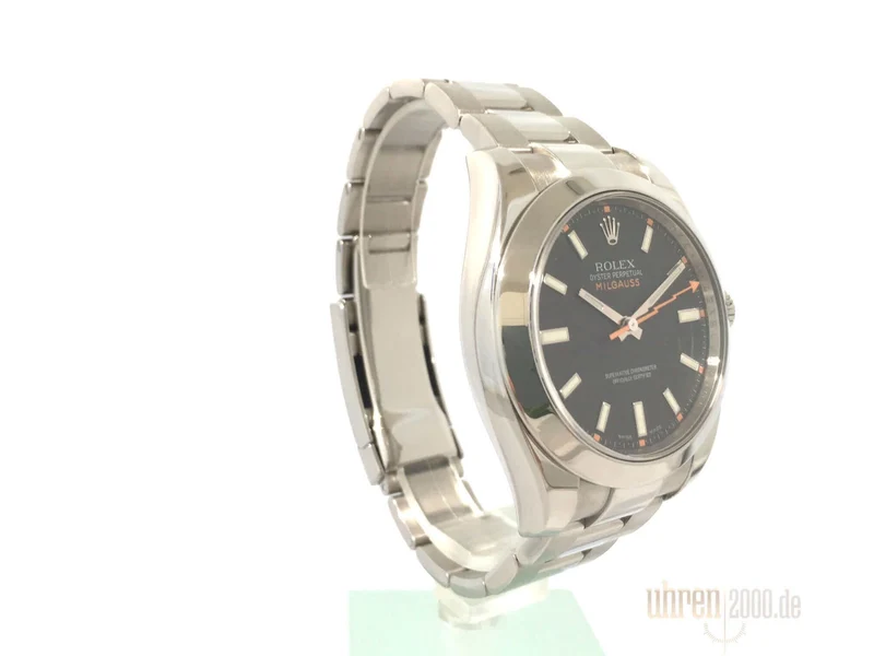 Rolex Milgauss 116400 aus 2007 schwarzes Zifferblatt