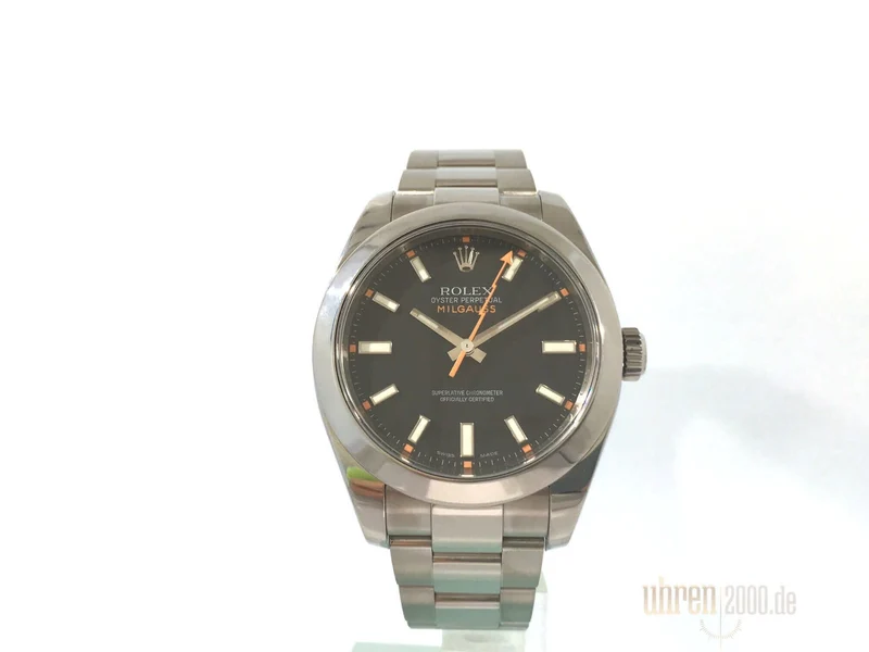 Rolex Milgauss 116400 aus 2007 schwarzes Zifferblatt