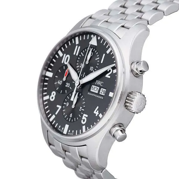 IWC Fliegeruhr Chronograph Spitfire Edelstahlband IW377719