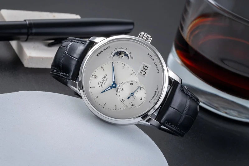 Glashütte PanoMaticLunar steel automatic men's watch 1-90-02-42-32-01 LP: 11400EUR [2506071]