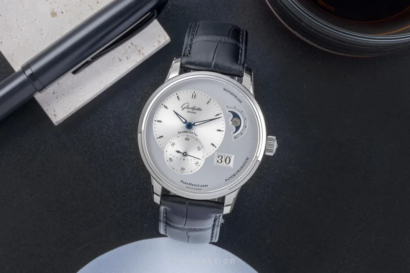 Glashütte PanoMaticLunar steel automatic men's watch 1-90-02-42-32-01 LP: 11400EUR [2506071]