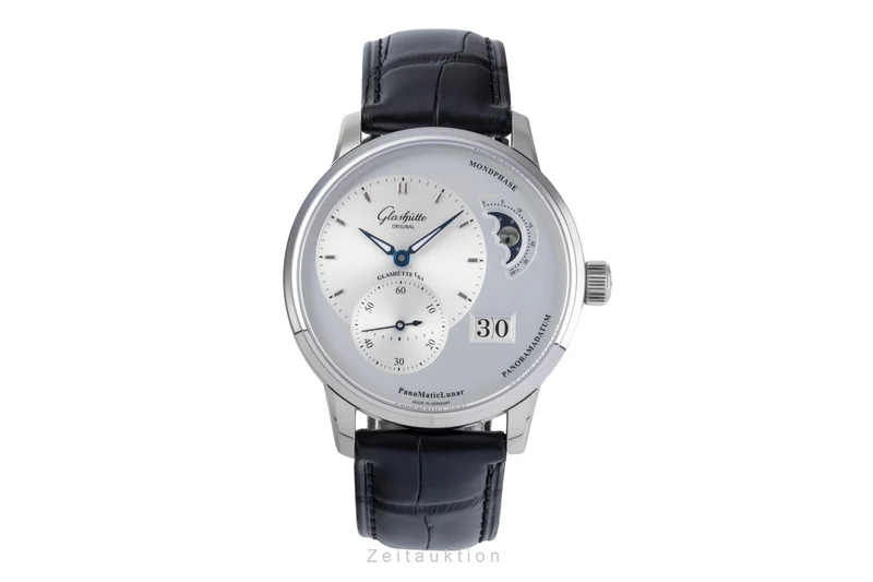Glashütte PanoMaticLunar steel automatic men's watch 1-90-02-42-32-01 LP: 11400EUR [2506071]