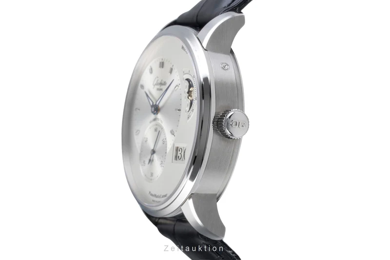 Glashütte PanoMaticLunar steel automatic men's watch 1-90-02-42-32-01 LP: 11400EUR [2506071]