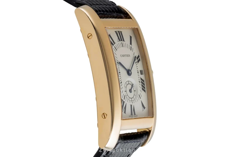 Cartier Tank Américaine 18 ct gold quartz men's watch 8012905 [2504080]
