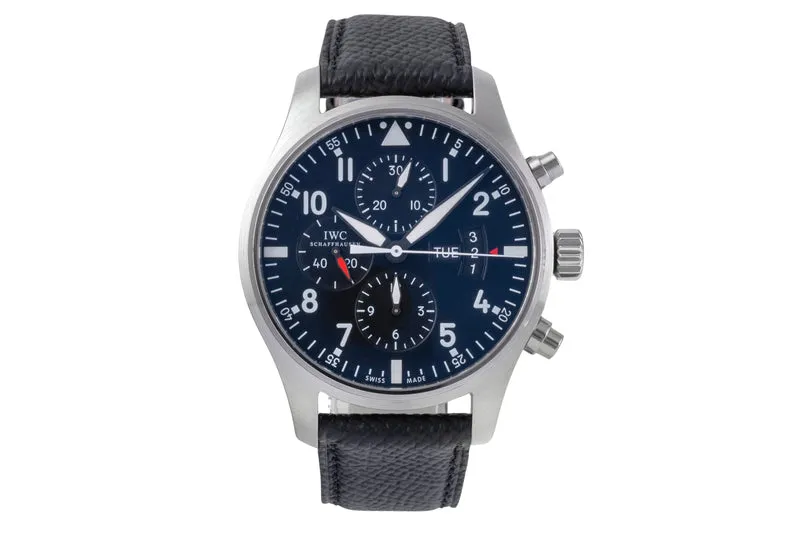 IWC Fliegerchronograph chronograph steel automatic men's watch IW377701 LP: 7300EUR [2505800]