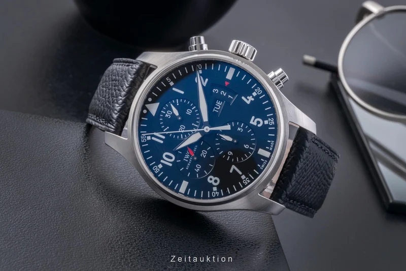 IWC Fliegerchronograph chronograph steel automatic men's watch IW377701 LP: 7300EUR [2505800]
