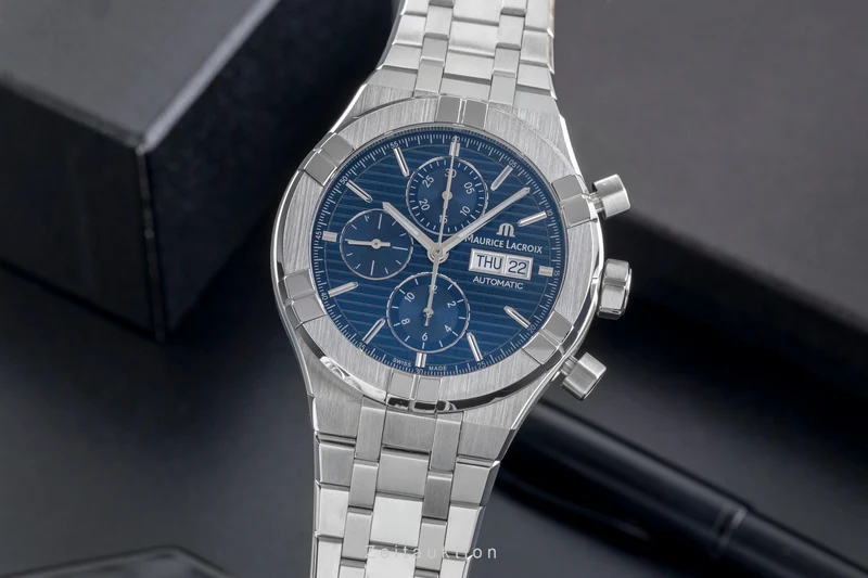 Maurice Lacroix Aikon chronograph steel automatic men's watch AI6038-SS002-4301 LP: 3400EUR [2505256]