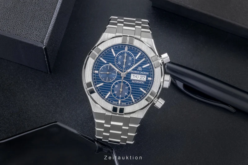 Maurice Lacroix Aikon chronograph steel automatic men's watch AI6038-SS002-4301 LP: 3400EUR [2505256]