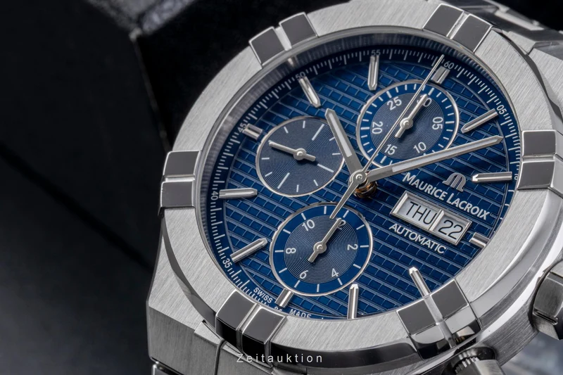 Maurice Lacroix Aikon chronograph steel automatic men's watch AI6038-SS002-4301 LP: 3400EUR [2505256]