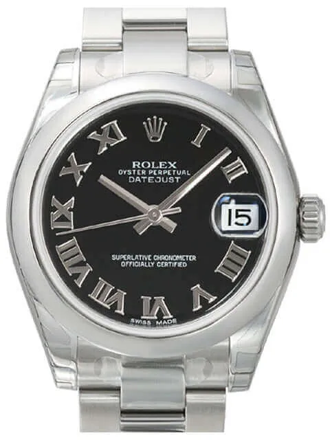 Rolex Oyster Datejust 31 178240 Schwarz R