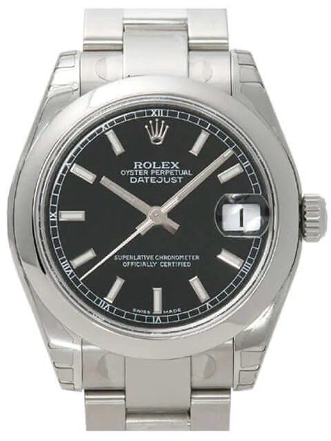 Rolex Oyster Datejust 31 178240 Schwarz