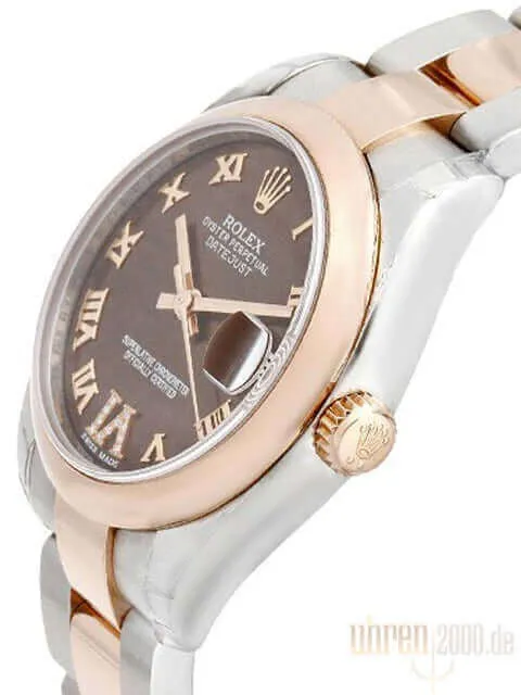 Rolex Datejust 31 Edelstahl Roségold 178241 Choco R DIA