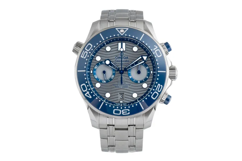 Omega Seamaster chronograph steel automatic men's watch 210.30.44.51.06.001 LP: 9300EUR [2506203]